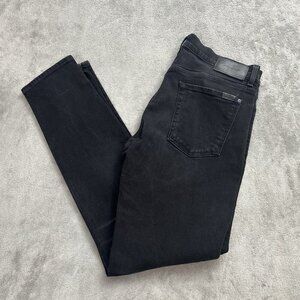 7 For All Mankind Jeans Mens 32x31” Black Ryley Skinny Fit Denim Casual Preppy